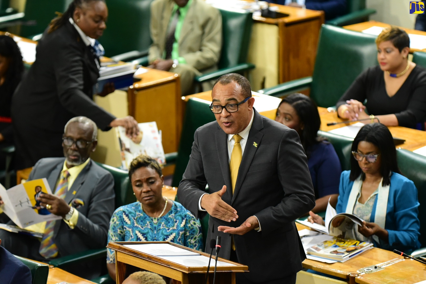 Minister of Health and Wellness, Dr. the Hon. Christopher Tufton, makes his contribution to the 2023/2024 Sectoral Debate in the House of Representatives, on May 3.