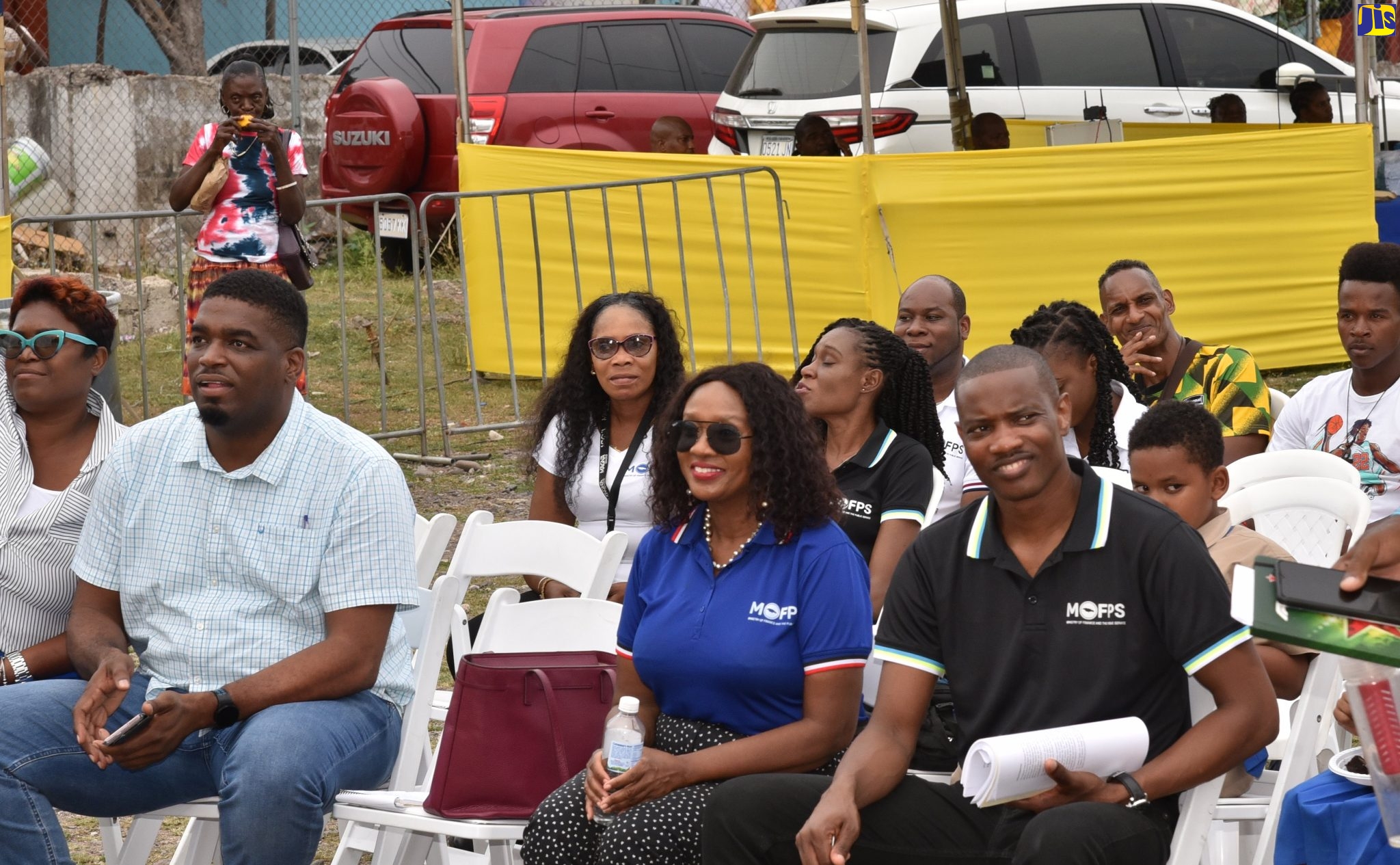 Attendees at the National Natural Disaster Risk Financing Policy public consultation at the Old Police Station in May Pen, Clarendon on, May 15.