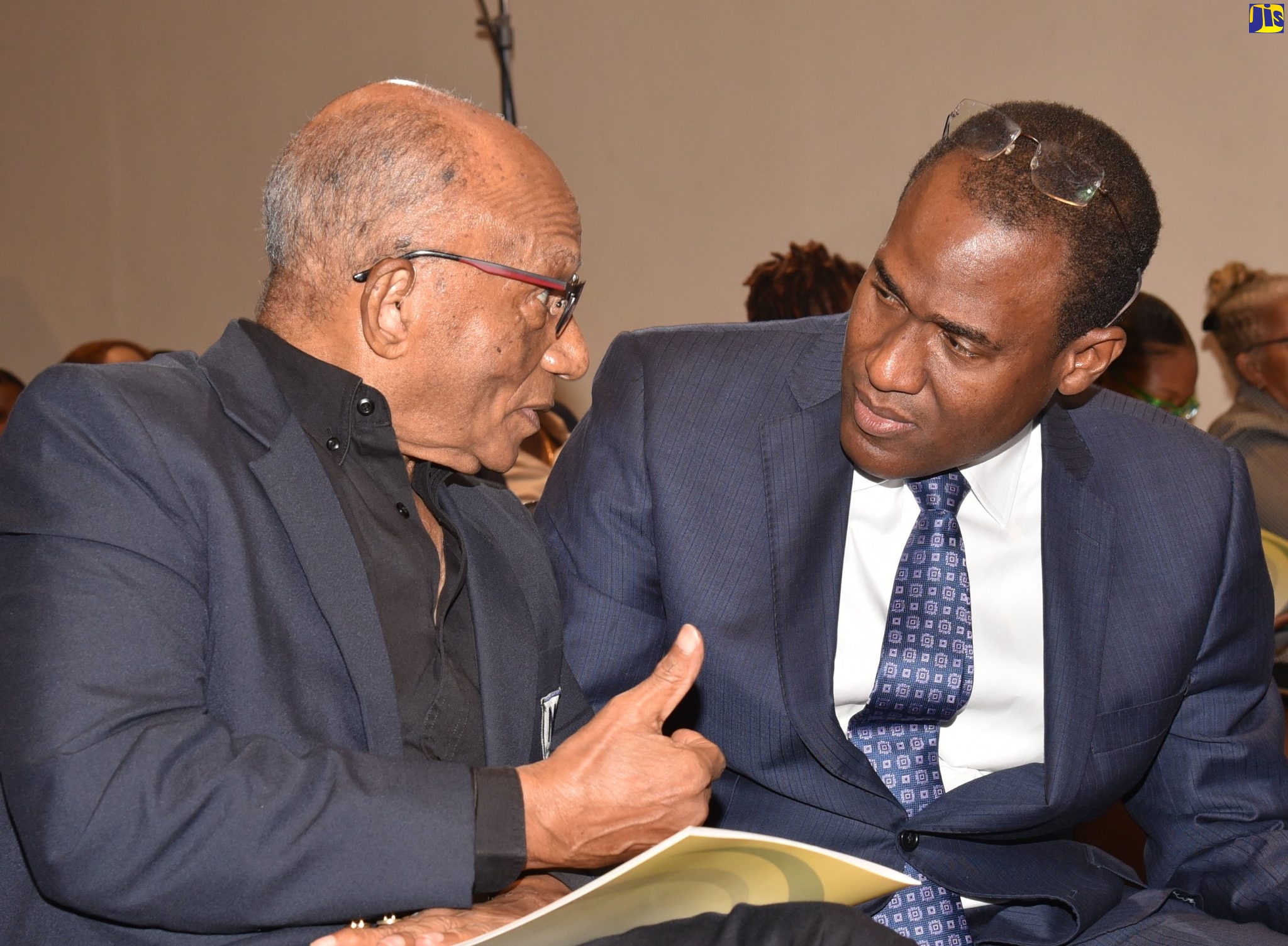 Minister of Finance and the Public Service, Dr. the Hon. Nigel Clarke, addresses the launch of the Public Bodies Database of Prospective Directors held at The Jamaica Pegasus hotel in New Kingston on May 18.