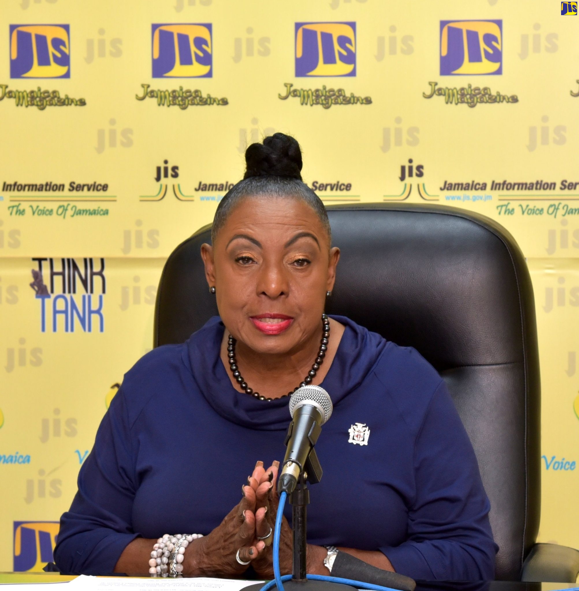 Minister of Culture, Gender, Entertainment and Sport, Hon. Olivia Grange. 
