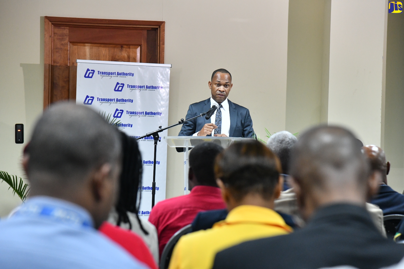 Managing Director of the Transport Authority, Ralston Smith, addresses the Transport Authority’s Transportation Conference 2023 on June 15 at the University of the West Indies (UWI) Regional Headquarters on the Mona Campus, St. Andrew.