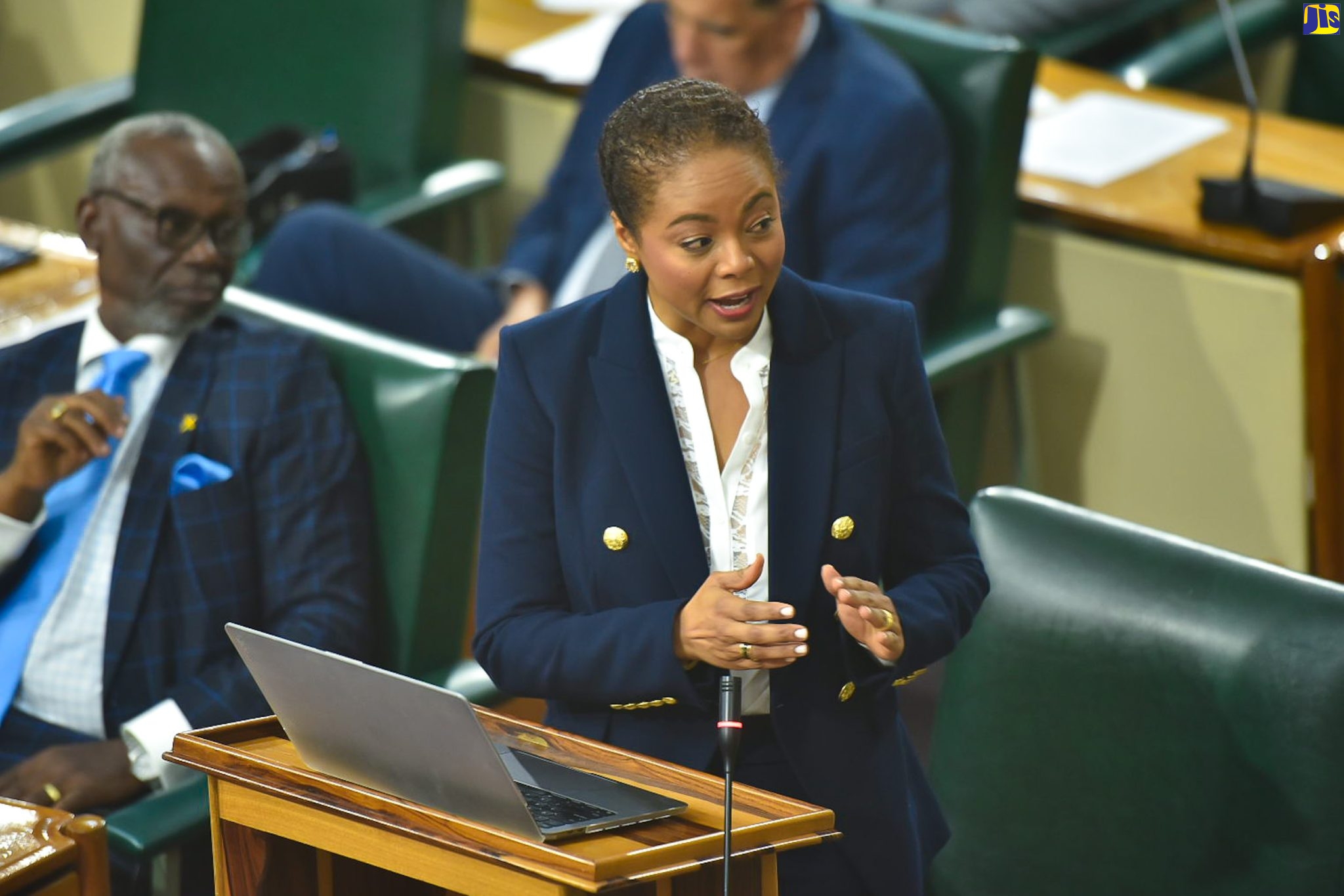 Minister of Legal and Constitutional Affairs, Hon. Marlene Malahoo Forte, makes her contribution to the 2023/24 Sectoral Debate in the House of Representatives, on June 6.