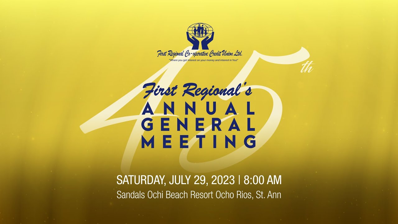 JISTV | First Regional Co-operative Credit Union 45th Annual General Meeting