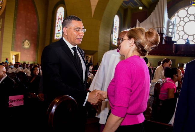 Prime Minister Holness Leads Tributes During Thanksgiving Service for the Late Lascelles Chin