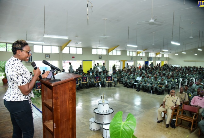 PHOTOS: State Minister Cuthbert-Flynn Attends Caribbean Cadet Camp Opening Ceremony