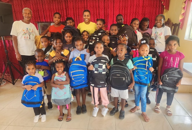 Children From Blue Hole, St. Catherine, Receive School Supplies
