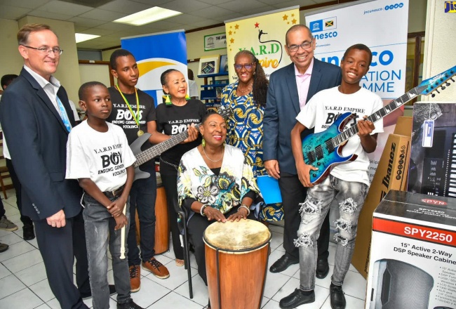 PHOTOS: UNESCO Hands Over Musical Instruments to YARD Empire
