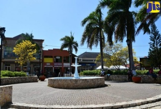 A section of Falmouth Square in Trelawny.