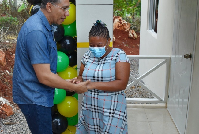 Prime Minister Holness Says the Provision of Homes For Jamaicans is A Fulfilling Achievement