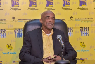 Consultant Anaesthesist and Intensivist, Andrews Memorial Hospital, Dr. Lambert Innis, addresses a recent Jamaica Information Service (JIS) ‘Think Tank’.