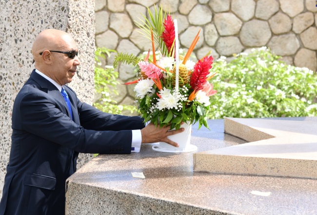 PHOTOS: Floral Tribute to Norman Manley on 130th Birth Anniversary