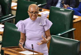 Minister of Education and Youth, Hon. Fayval Williams, closing the debate on the Child Care and Protection (Amendment) Act in the House of Representatives on July 25.