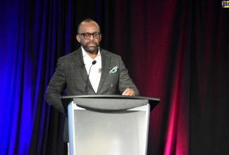 Director of Tourism at the Jamaica Tourist Board (JTB), Donovan White, addresses the Caribbean Meeting and Incentive Travel Exchange (CMITE) Breakfast held at the Secrets Wild Orchid Resort in Montego Bay, St. James, on Tuesday (August 22).
