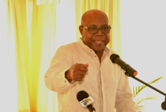 Minister of Tourism, Hon. Edmund Bartlett, speaks at a recent Destination Assurance tour of Montego Bay, St. James.