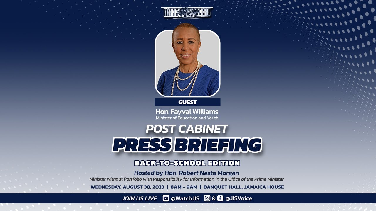 JISTV | Post Cabinet Press Briefing – August 30, 2023