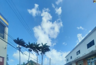 Georges Street in Morant Bay is notably free from congestion, with the yellow no-parking zones clearly marked.