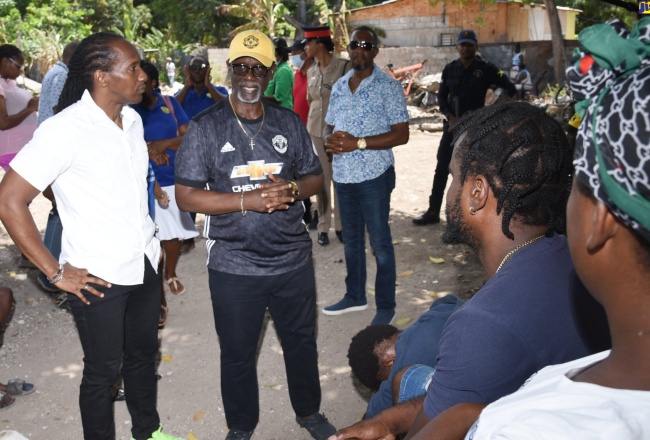 PHOTOS: Minister Mckenzie Visits Gregory Park Arson Victims