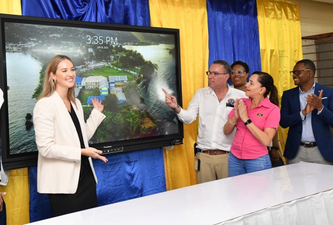 PHOTOS: Titchfield High Receives Promethean ActivPanel Interactive Display