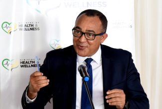 Minister of Health and Wellness, Dr. the Hon. Christopher Tufton.

