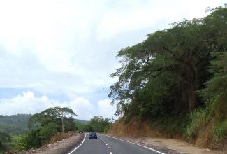 Section of Newly rehabilitated Chovey Road Corridor