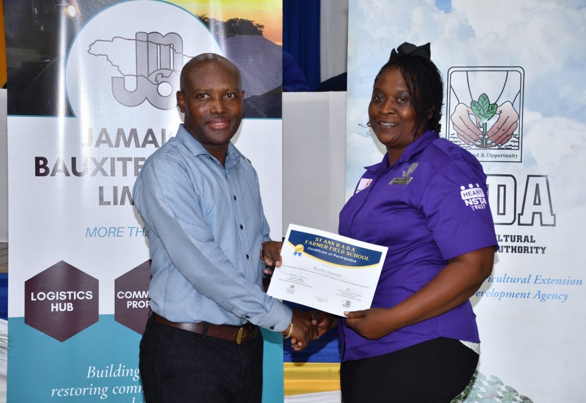 St. Ann Farmers Graduate from Training Programme