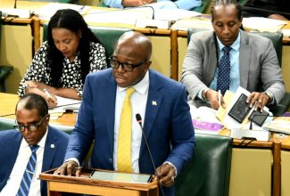 Minister of Labour and Social Security, Hon. Pearnel Charles Jr., makes a Statement in  the House of Representatives on September 19.

