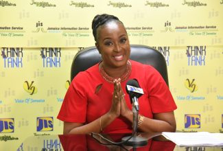 Chief Executive Officer of the Police Civilian Oversight Authority (PCOA), Otarah Byfield-Nugent, speaks at a  JIS Think Tank, on September 6.

