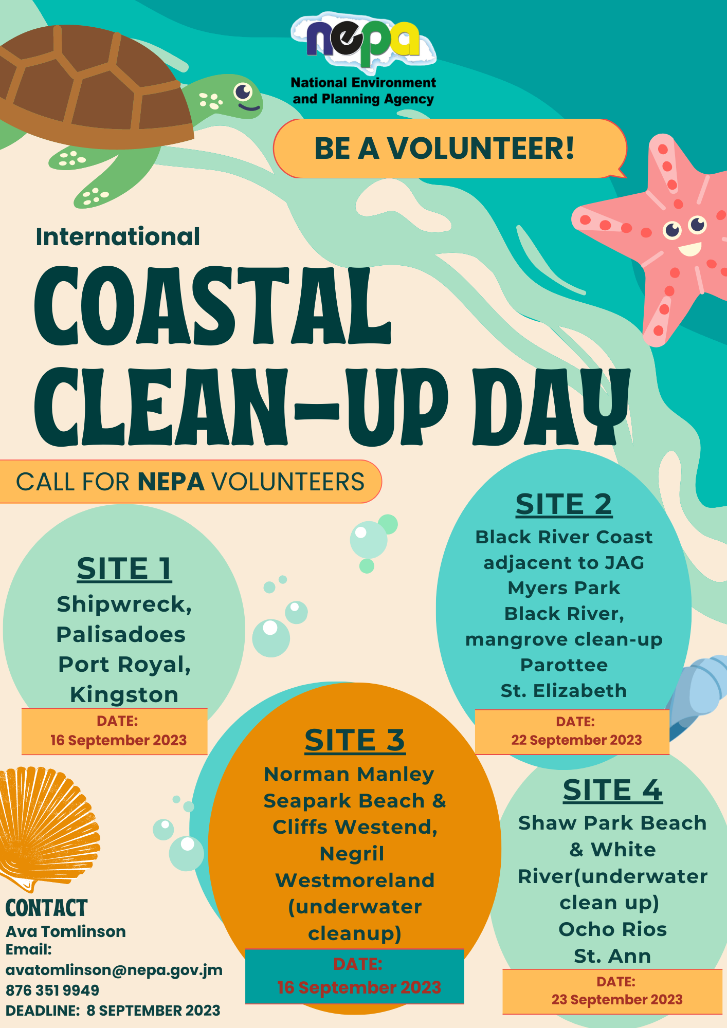 NEPA to Clean Beaches on September 16 Jamaica Information Service