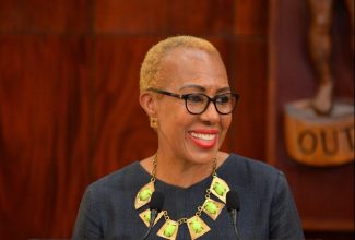 Minister of Education and Youth, Hon. Fayval Williams, speaks during Wednesday’s (September 27) Post-Cabinet Press Briefing at Jamaica House.