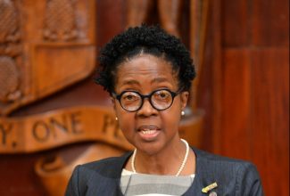Director of Health Services Planning and Integration, Dr. Nadine Williams, speaks at a post-Cabinet press briefing, today (September 27), at Jamaica House.