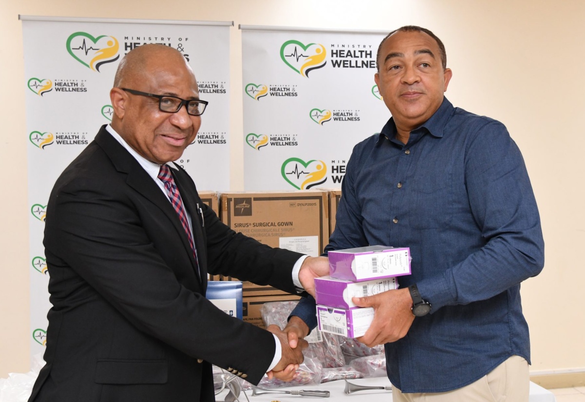 PHOTOS: Dr. Tufton Hands Over Medical Supplies to Regional Health Authorities