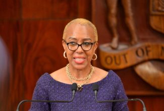 Minister of Education and Youth, Hon. Fayval Williams, addressing Wednesday’s (September 13) post-Cabinet press briefing at Jamaica House.

