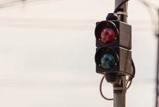 A malfunctioning traffic light 