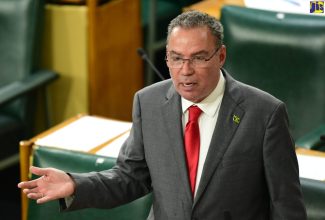 Minister of Science, Energy, Telecommunications and Transport, Hon. Daryl Vaz, makes a statement in the House of Representatives today (October 10).

