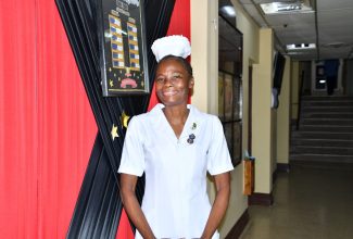 Director of Nursing Services at the St. Ann’s Bay Regional Hospital, Carmen Johnson.