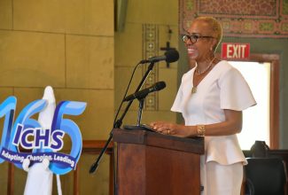 Minister of Education and Youth, Hon. Fayval Williams, delivers a brief address at the special mass in honour of the 165th Anniversary of the Immaculate Conception High School, under the theme, “Adapting, Changing, Leading: 165 years and Simply Immaculate.” The mass was held at the Holy Trinity Cathedral in Kingston today (October 1).