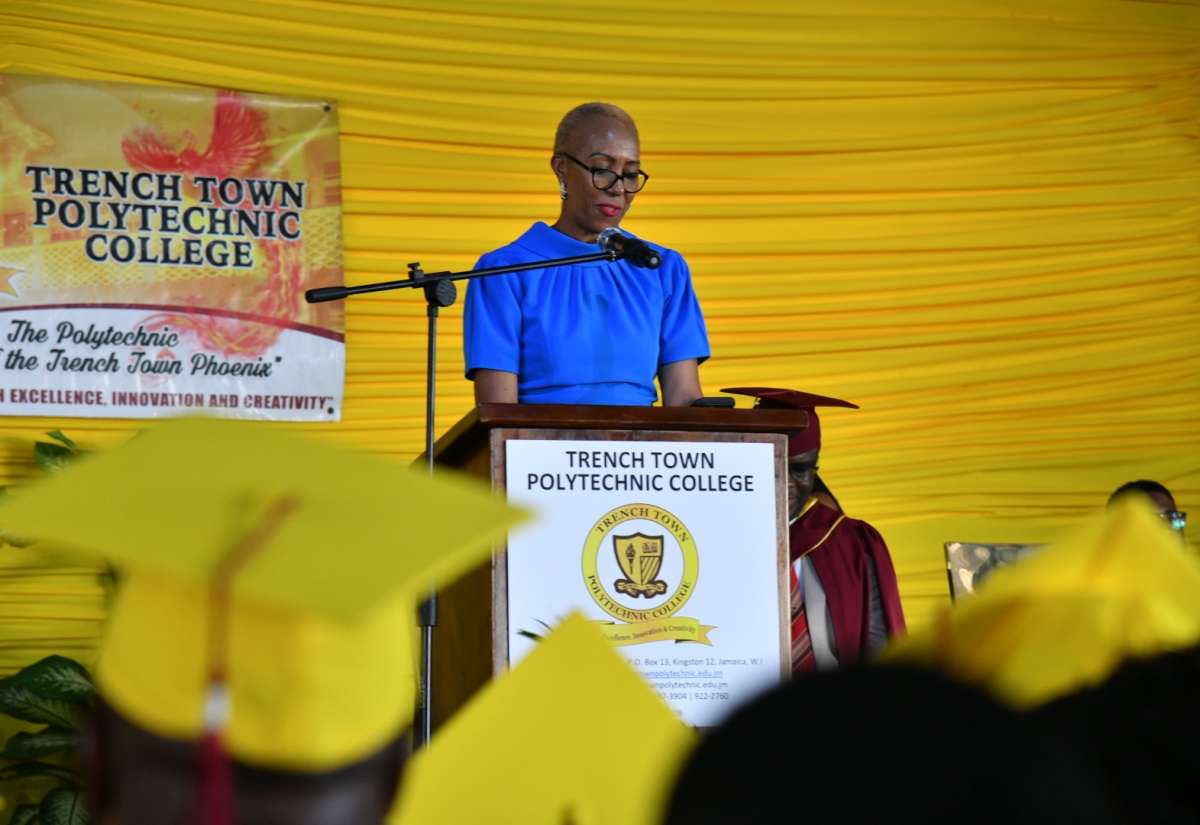 PHOTOS: Minister Williams Addresses Trench Town Polytechnic College Graduation Ceremony