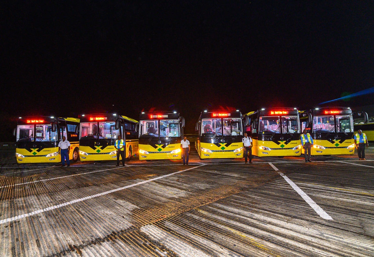 JUTC RECIEVES Six (6) Additional CNG Buses for Public Transport