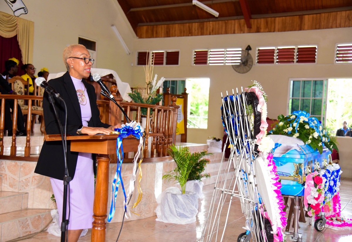 PHOTOS: Education Minister Attends Funeral for Nine-Year-Old Taliyah Thompson