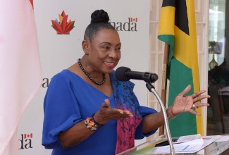 Minister of Culture, Gender, Entertainment and Sport, Hon. Olivia Grange.

