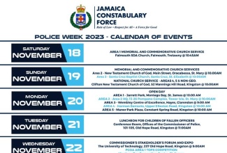 The Jamaica Constabulary Force is encouraging the public to participate in activities during Police Week. Police Week, which is being observed from November 18 to 24, 2023, is being staged under the theme ‘Celebrating 156 years of Advancement in People, Quality and Technology’.

