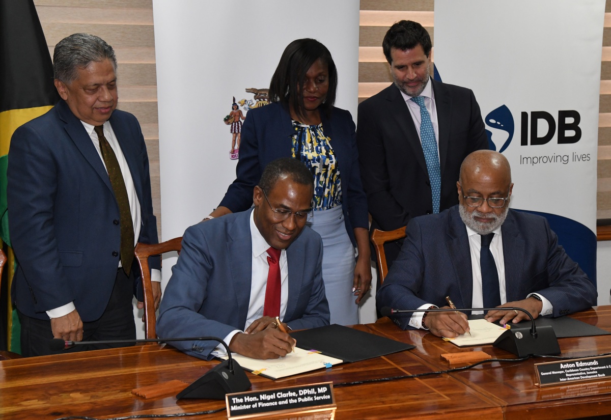 Gov’t and IDB Sign US$1.2m Technical Cooperation Agreement