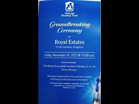 JISTV | National Housing Trust Groundbreaking Ceremony, Royal Estate, Tivoli Gardens