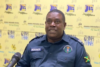 Head of the Public Safety and Traffic Enforcement Branch (PSTEB), Assistant Commissioner of Police (ACP) Gary McKenzie, speaking during a recent Jamaica Information Service (JIS) ‘Think Tank’.

