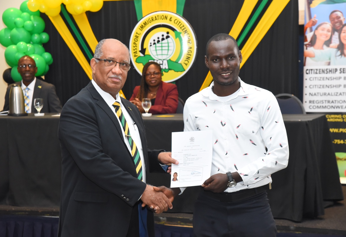 Newly Minted Citizen Happy to Formally Call Jamaica Home