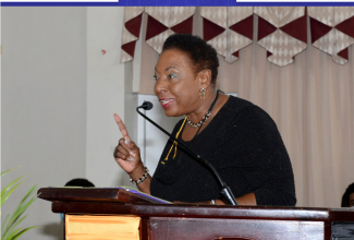 Minister of Culture, Gender, Entertainment and Sport, Hon. Olivia Grange.