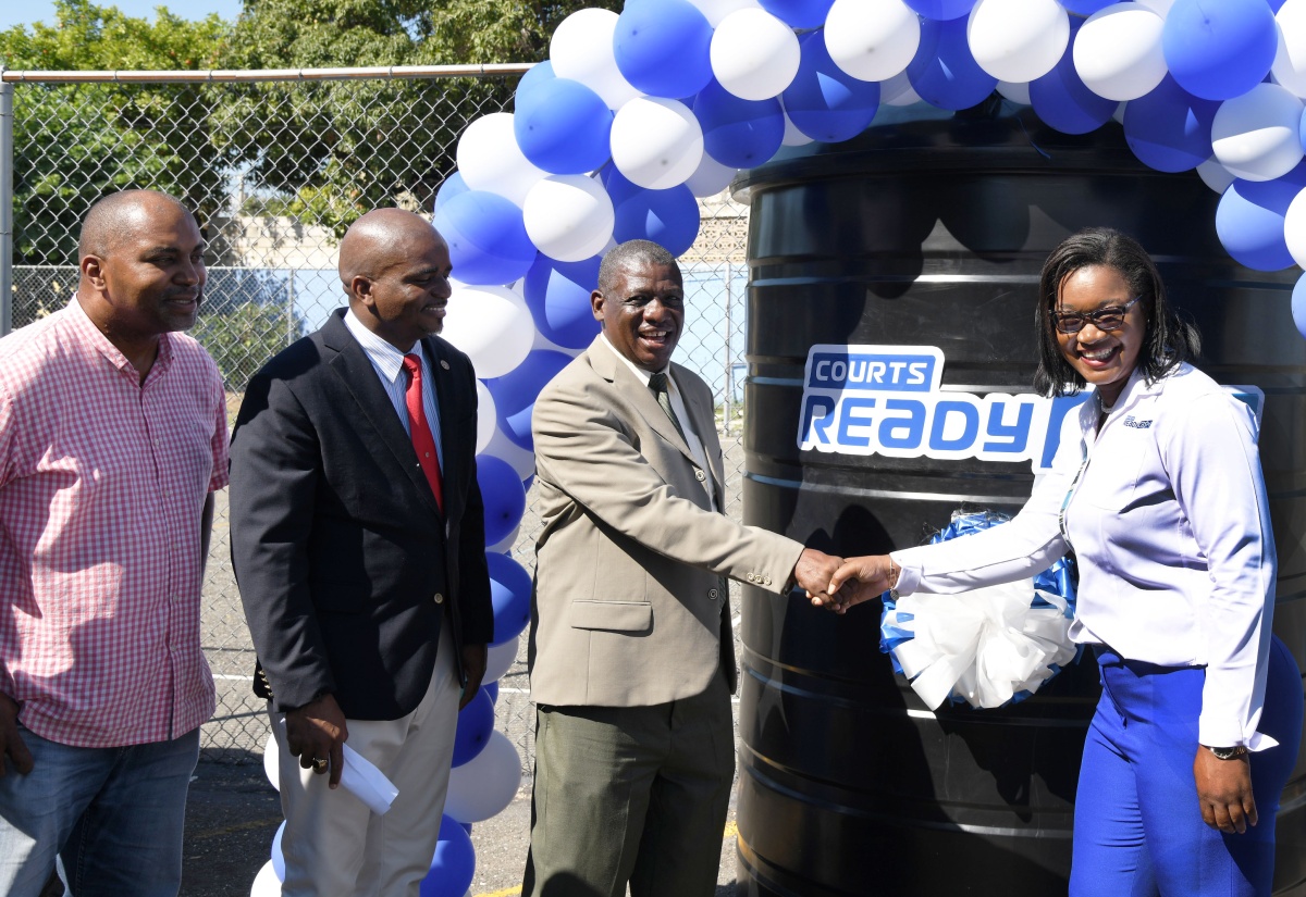 PHOTOS: Gaynstead High School Gets Water Tank