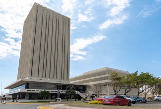 The Bank of Jamaica (BOJ), located in downtown Kingston, Jamaica. 