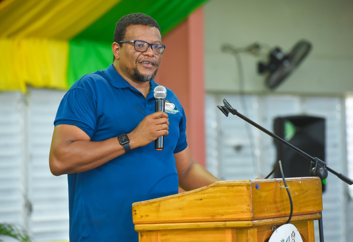 President of the College of Agriculture, Science and Education (CASE), Dr. Derrick Deslandes, addresses a Founders’ Day weekend event at the institution in Portland on Saturday (January 27).

