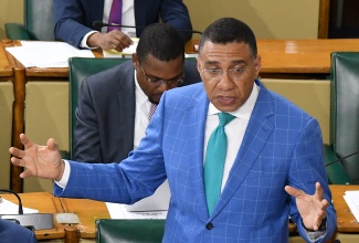 Prime Minister, the Most. Hon. Andrew Holness, makes a statement to the House of Representatives on Tuesday (January 23).

 